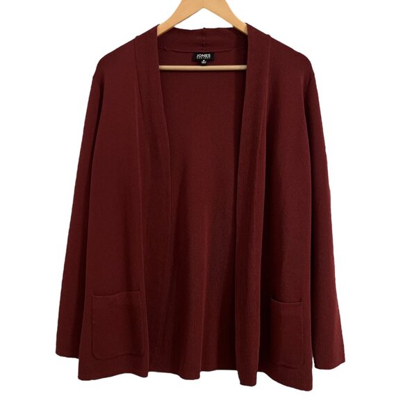 Jones New York Women's Open Front Cardigan Size Medium Open Front Sweater - Picture 5 of 7